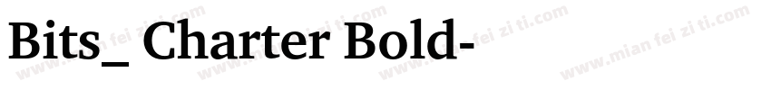 Bits_ Charter Bold字体转换